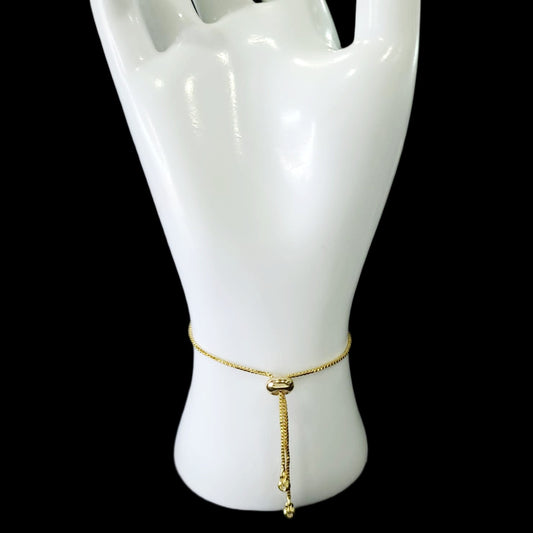 Gold & Moissanite Cross-Bracelet