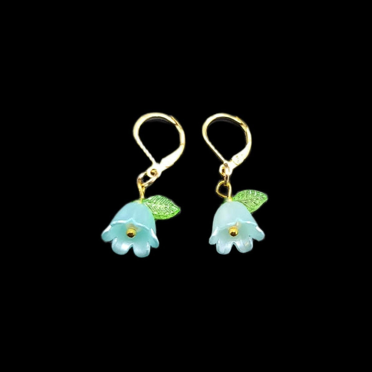 Bellflowers in Blue-Earrings