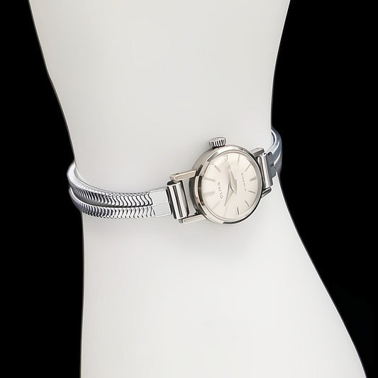Olma Vintage Swiss 21-Jewel Wind Up Mechanical Silver Tiny Watch