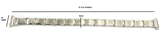 Stainless Steel Easy Adjust Flex Expansion Watch Band For 10-12mm Watch Lugs