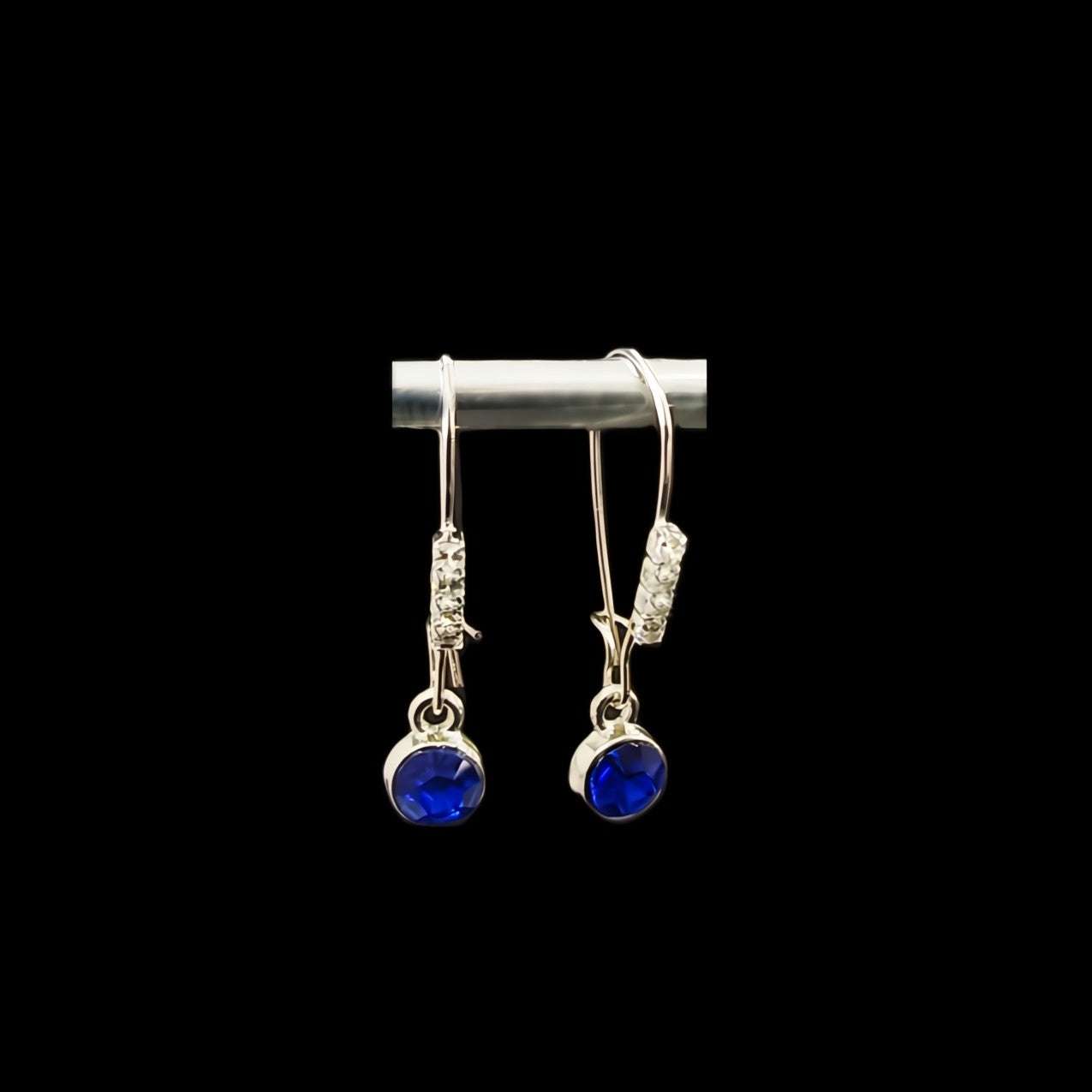 Birthstone Sets-September in Stainless & 14k White Gold Plate