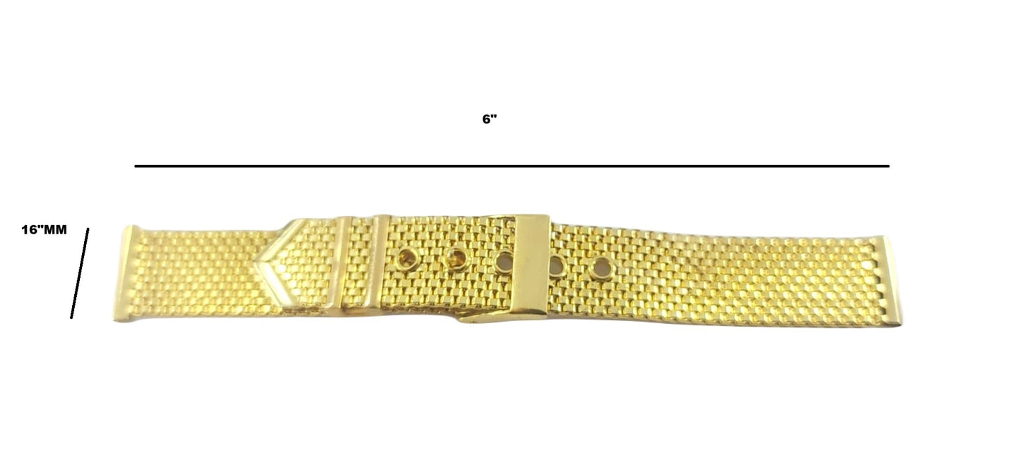 Stainless Steel Mesh Buckle Style Watch Band for 17mm Watch Lugs