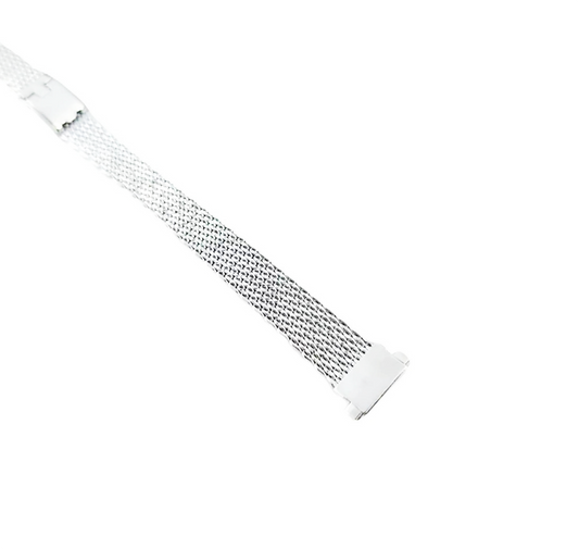 Vintage Mesh Stainless Steel Womens Watch Band for 10-12mm Double Lug Watch Bands