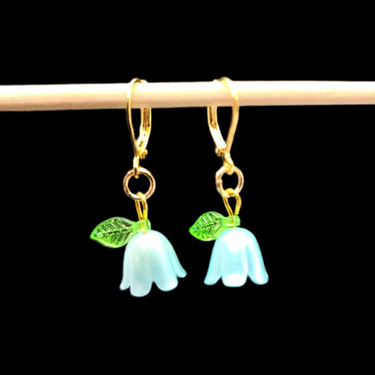 Bellflowers in Blue-Earrings