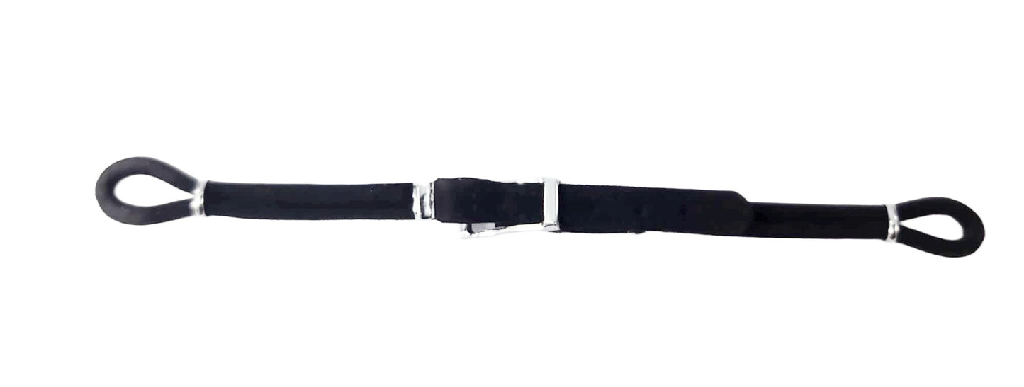 Single Lug Vintage Style Black Nylon Watch Band