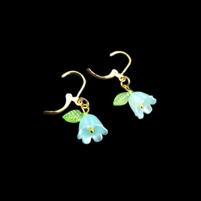 Bellflowers in Blue-Earrings