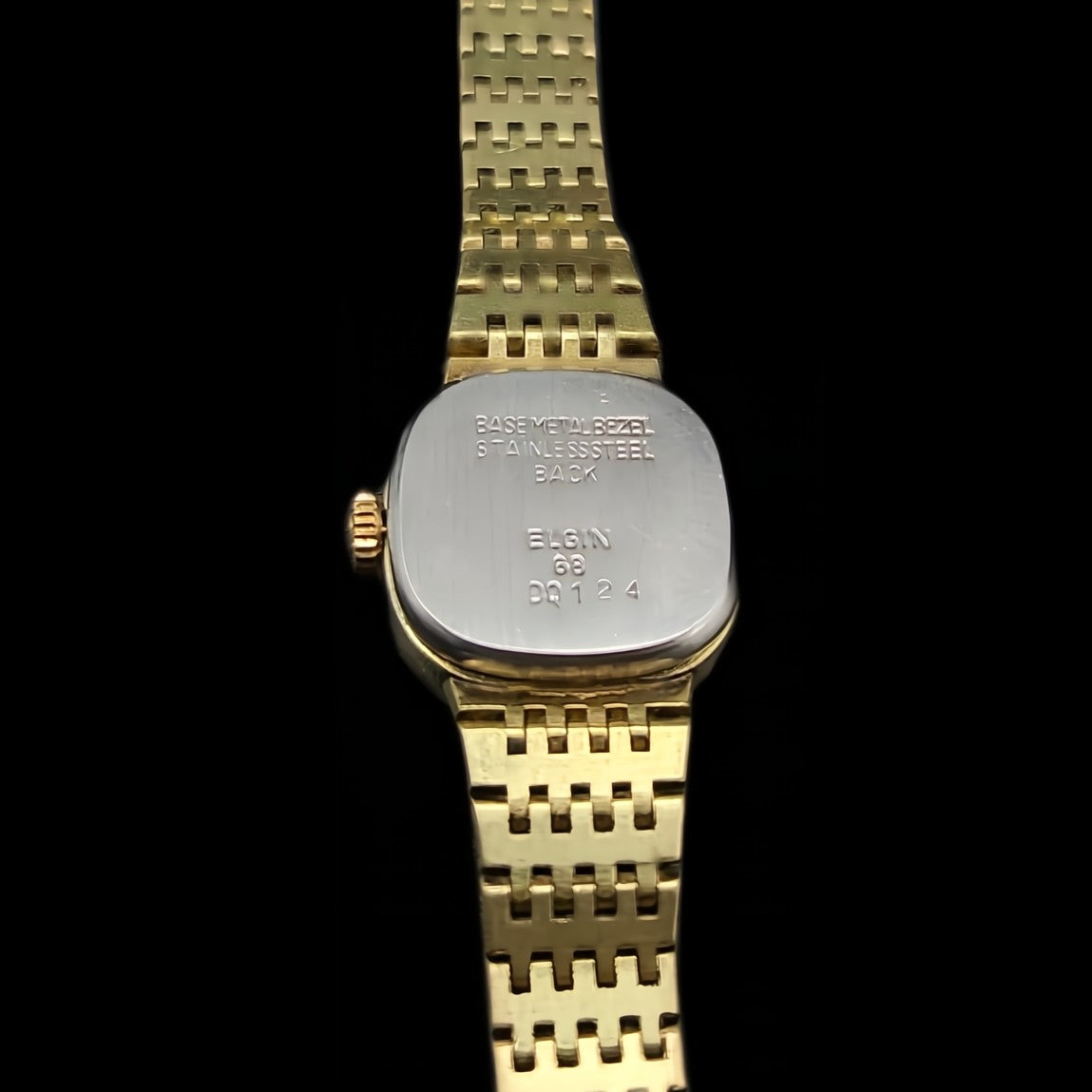 Elgin Made in France 17-Jewel Ladies Vintage Mechanical Watch in Brass