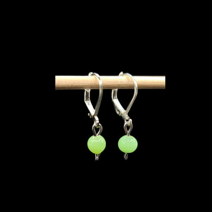 Green Spheres-Set Earrings & Bracelet