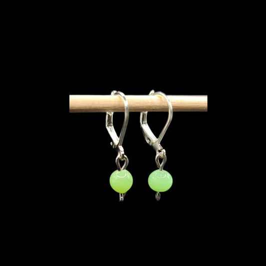 Green Spheres-Earrings