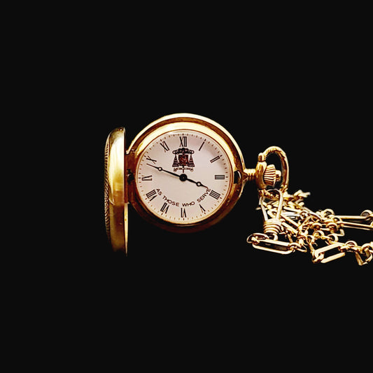 Prestige Watch Company "As Those Who Serve" Jewelled Quartz Pocket Watch