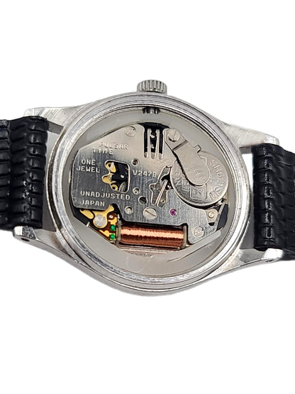 Pulsar Vintage Ladies 1-Jewelled Quartz Classic Classy Easy Reader Watch