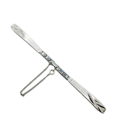 Stainless steel C type partial expansion band with easy to remove/add click together links.