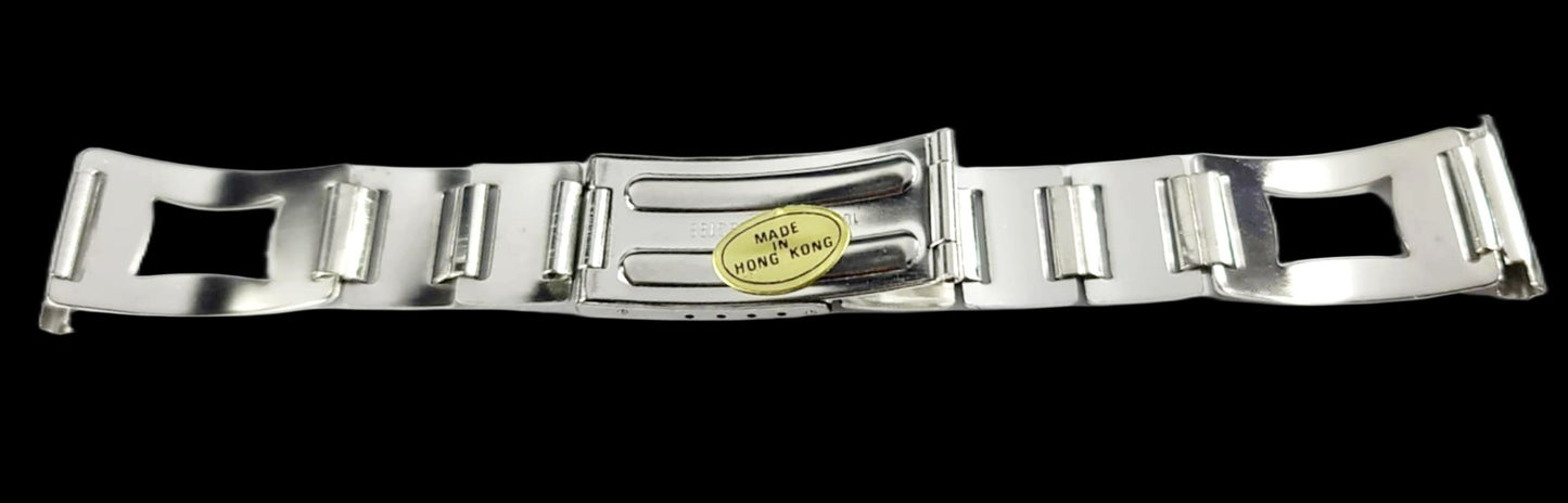 Stainless Steel Classy Cutout Style Watch Band for 20mm Watch Bands