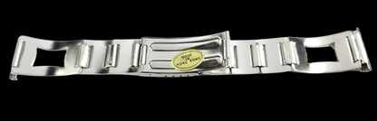 Stainless Steel Classy Cutout Style Watch Band for 20mm Watch Bands