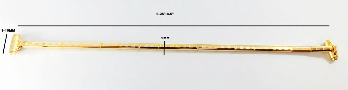 Vintage Style Petit Stainless Steel Womens Watch Band for 9-10mm Watch Lugs