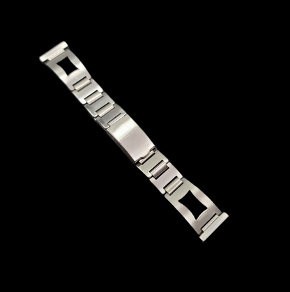 Stainless Steel Classy Cutout Style Watch Band for 20mm Watch Bands