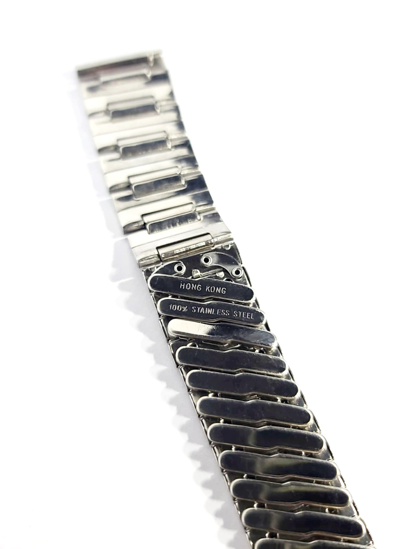 Stainless Steel Partial Expansion Style Watch Band for 17mm Watch Bands