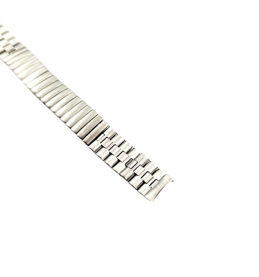 Stainless Steel Partial Expansion/Partial Link Vintage Style Flexible Watch Band for 13-14mm Watch Lugs
