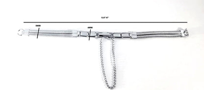 Slinky double rope ring style ladies vintage watch band-Sizeable with partial expansion links at clasp.