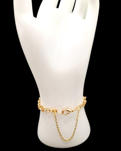 Queen Elizabeth I Pearl Collection-Gold Set Bracelet & Earrings