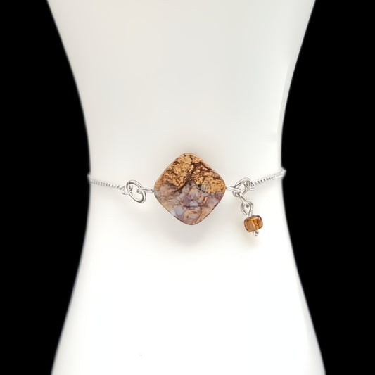 Granite & Coffee Drop Charm Symbol Slider
