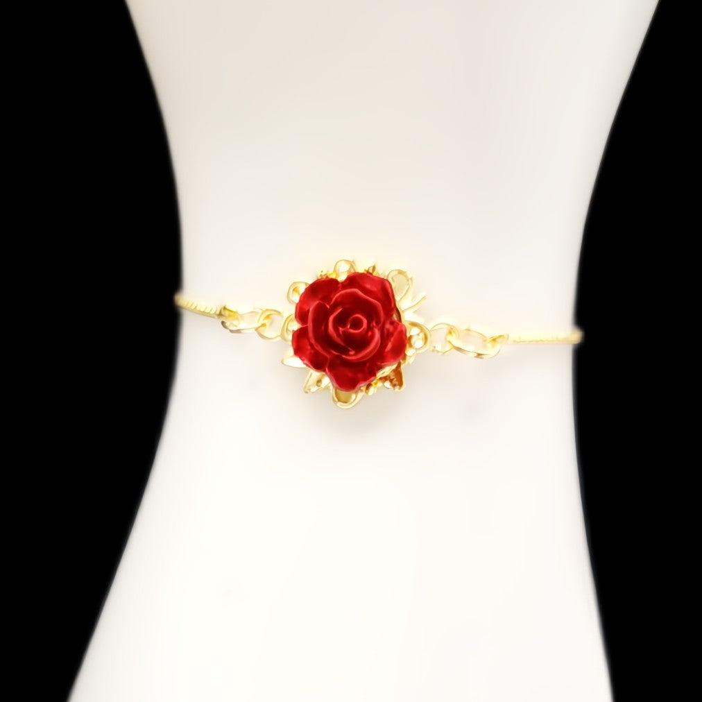 Rose in Red Slider Bracelet