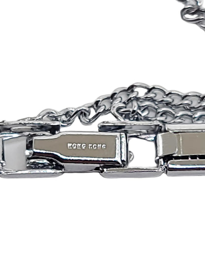 Slinky double rope ring style ladies vintage watch band-Sizeable with partial expansion links at clasp.