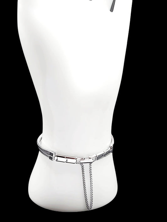 Vintage Style Slinky Stainless Steel Double Rope Sizeable Ladies Watch Band for 8-10mm Watch Bands