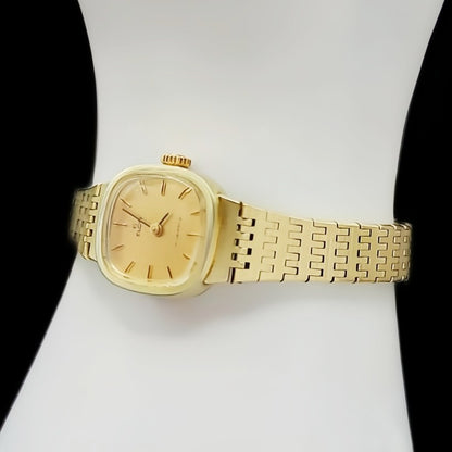 Elgin Made in France 17-Jewel Ladies Vintage Mechanical Watch in Brass