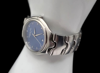 Kenneth Cole-Classy Solid Brass Restored Mens Quartz Analog Watch With Date Display