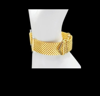 Stainless Steel Mesh Buckle Style Watch Band for 17mm Watch Lugs