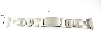 Stainless Steel Classy Cutout Style Watch Band for 20mm Watch Bands