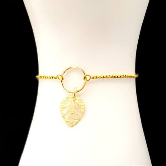 Gold Leaves-Bracelet