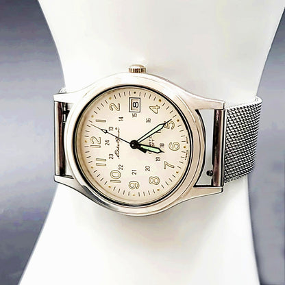 Eddie Bauer Womens Sport Military Time Field Watch V214 With Military Time/24hr Dial