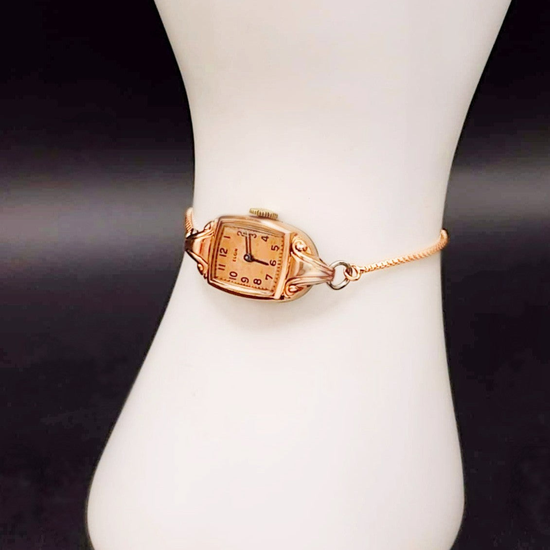 Elgin Rose Gold Vintage 15-Jewelled Mechanical Womens Watch
