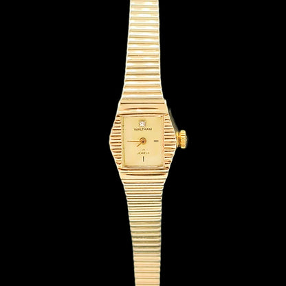 Waltham 17-Jewel Mechanical Vintage Brass Ladies Watch