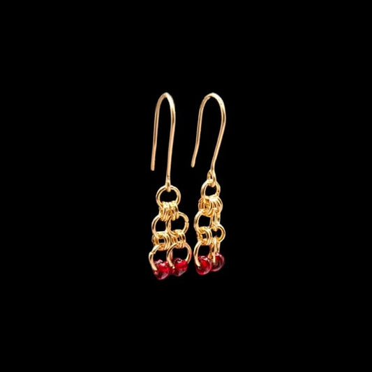 King Henry VIII Beheaded Wives Collection-Gold Earrings