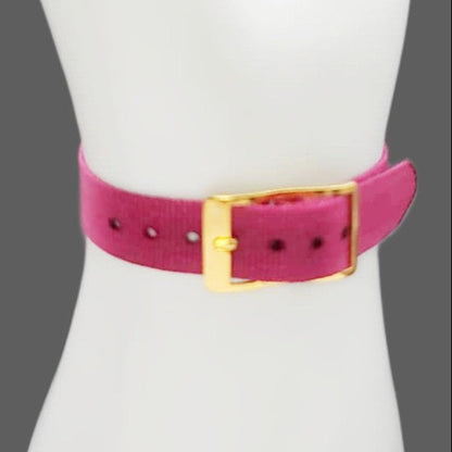 Vintage Style Retro One Piece Nylon Sport Watch Bands in Pastel Plum for 12mm Watch Lugs