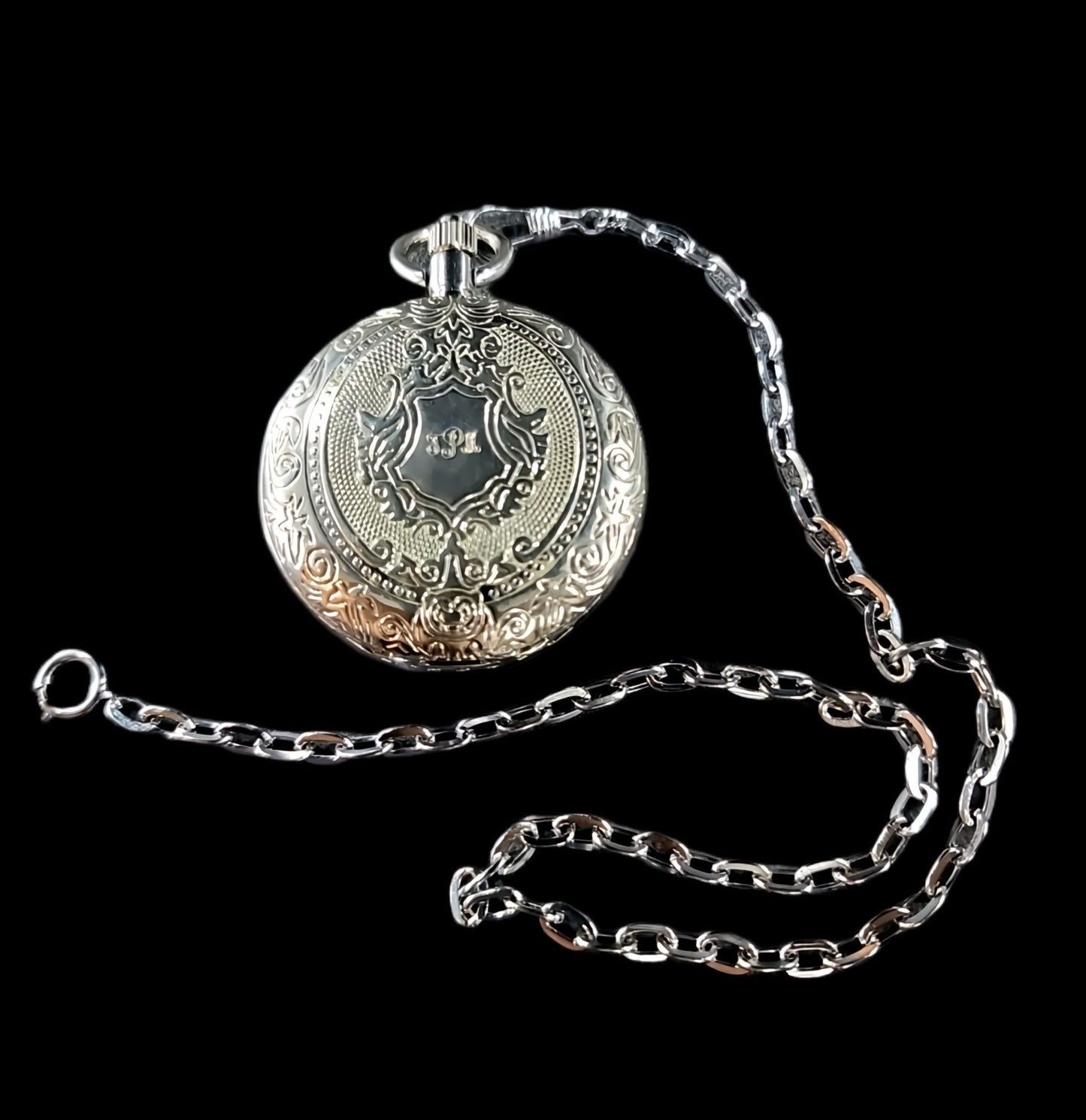 Stainless Steel Silver Pocket Watch Chain 16" x 5mm Wid