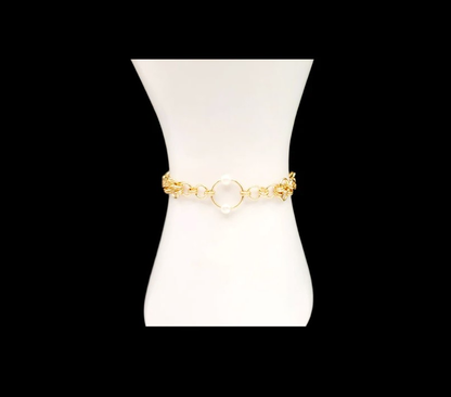 Queen Elizabeth I Pearl Collection-Gold Bracelet