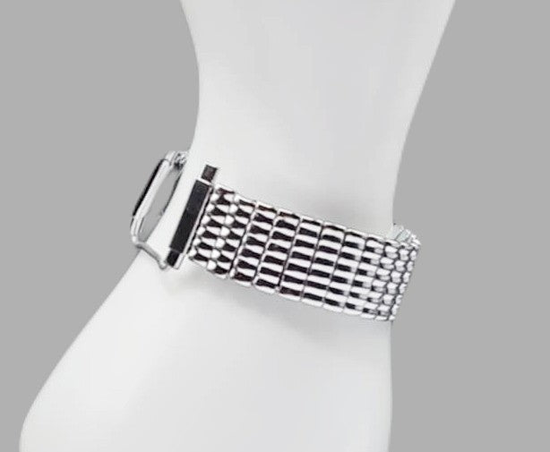 Stainless Steel Expansion Vintage Style Flexible Watch Band for 14mm+ Watch Lugs