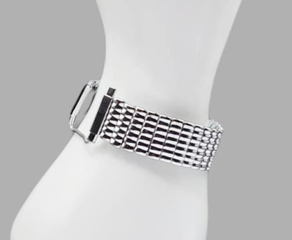 Stainless Steel Expansion Vintage Style Flexible Watch Band for 14mm+ Watch Lugs