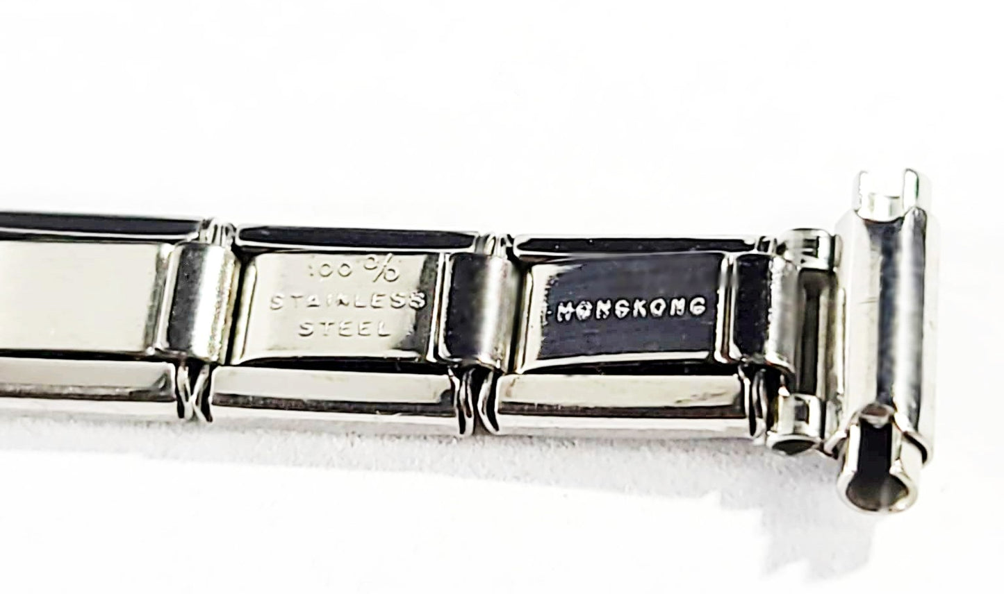 Stainless Steel Easy Adjust Flex Expansion Watch Band For 10-12mm Watch Lugs
