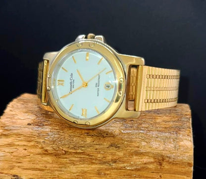 Kenneth Cole Classy Gentlemans Quartz Analog Watch With Date Display at 6 Position