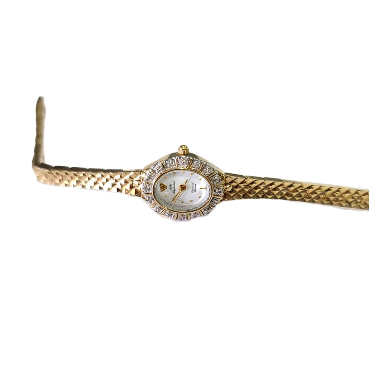 Jules Jurgensen Vintage Ladies Diamond Quartz Brass Watch