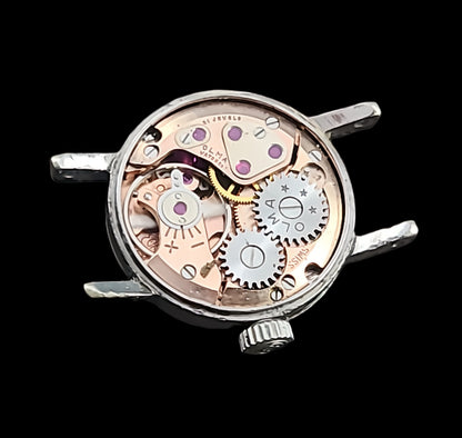 Olma Vintage Swiss 21-Jewel Wind Up Mechanical Silver Tiny Watch