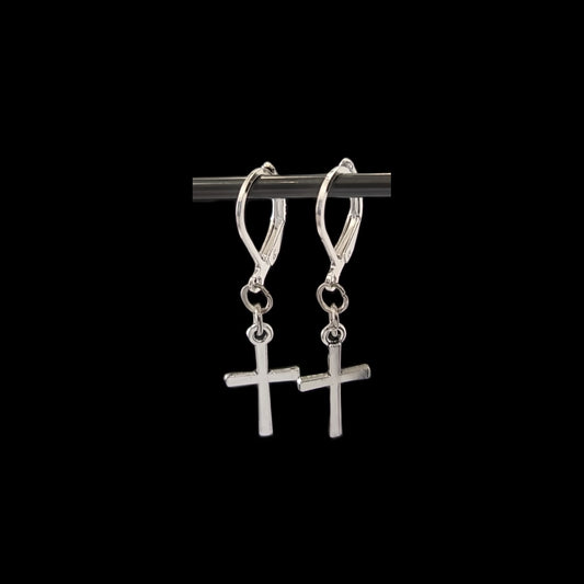 Cross Collection-Simple Silver Cross Bracelet