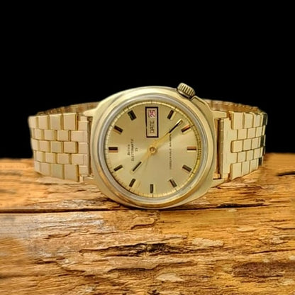 Bolivia Swiss Mens Analog Mechanical Watch With Date Display