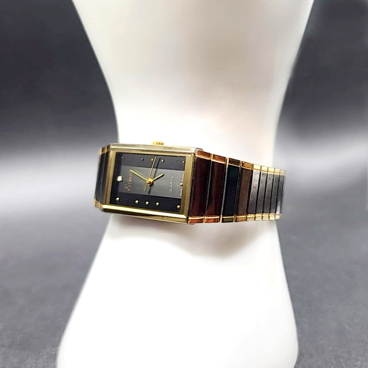 Ermex Diamond Mens Vintage Quartz Dress Watch