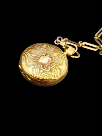 Prestige Watch Company "As Those Who Serve" Jewelled Quartz Pocket Watch